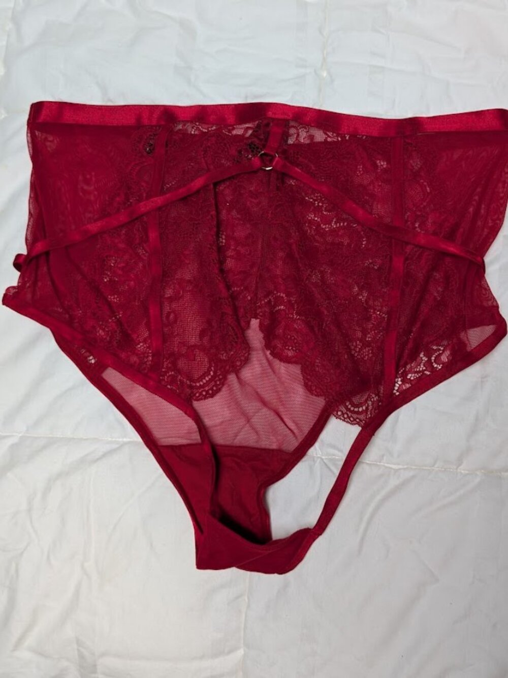 NWT Torrid Curve Size 1 High Leg Brief Open Back Cheeky Lingerie Underwear